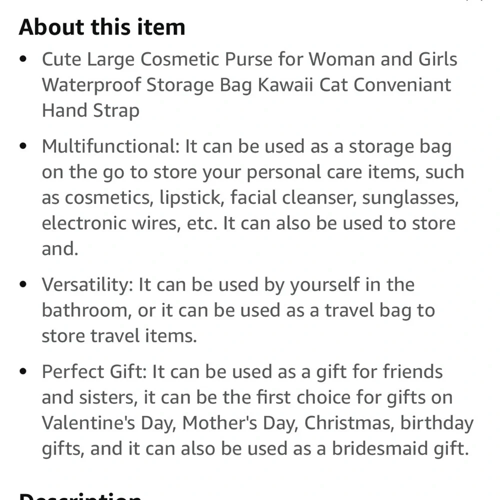 Hello kitty cosmetic bag